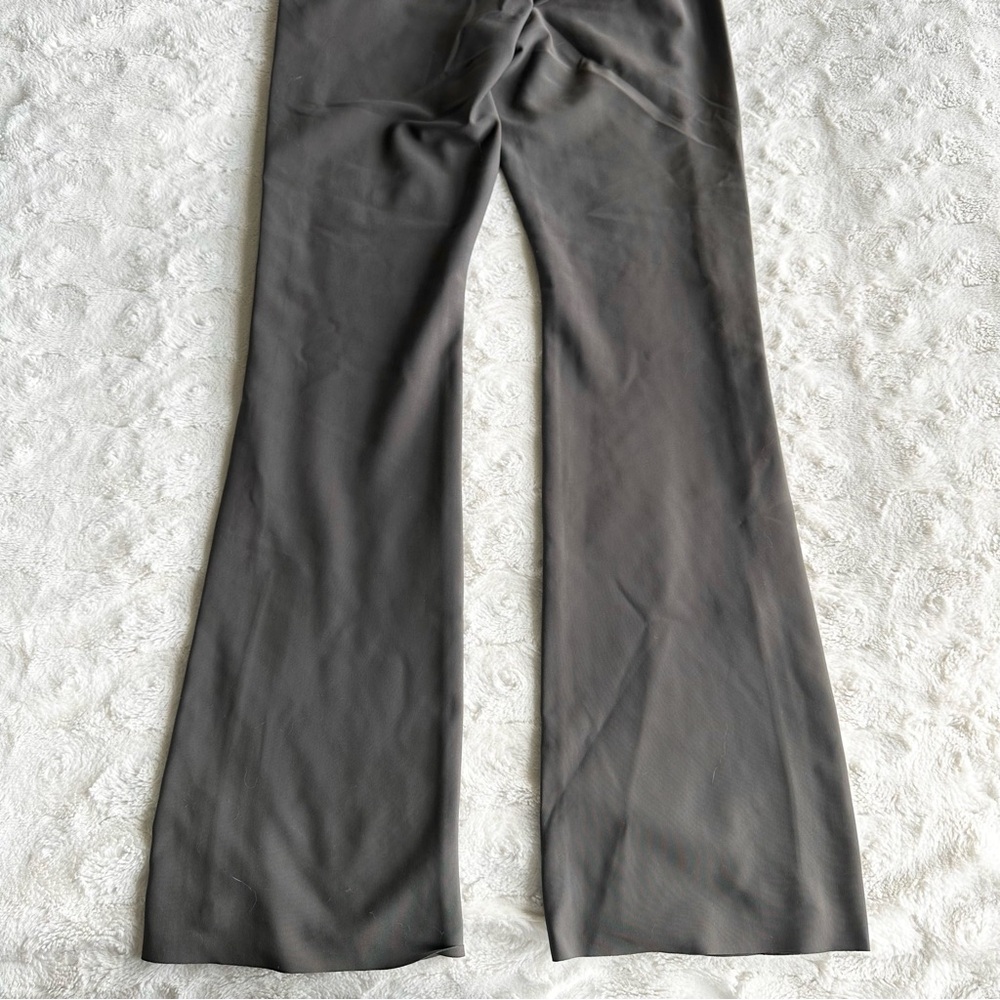 Athleta Pants Trousers Womens 2 Gray Stellar Flare Stretch Zip Performance Work - Picture 7 of 11